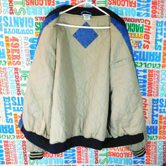 VTG 90s Walt Disney World Mickey Mouse Denim Varsity Jacket Size XL Embroidered - Picture 5 of 8